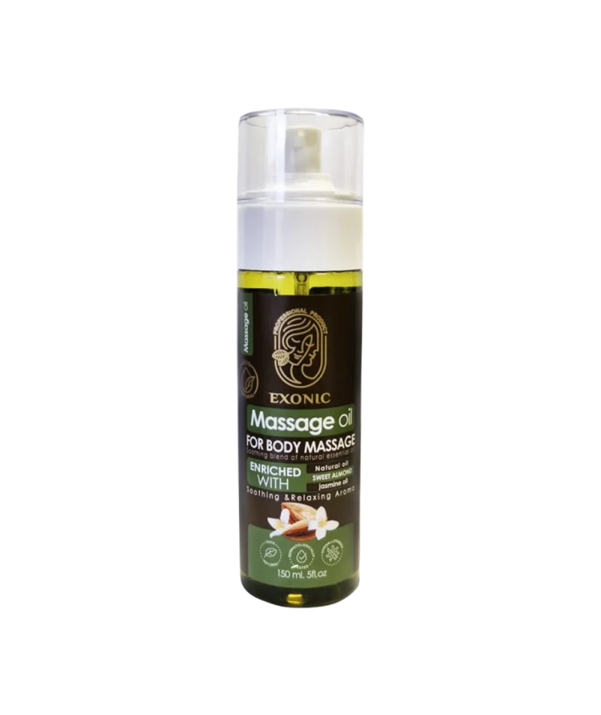 روغن ماساژ بدن اکسونیک حاوی روغن بادام شیرین و روغن یاس