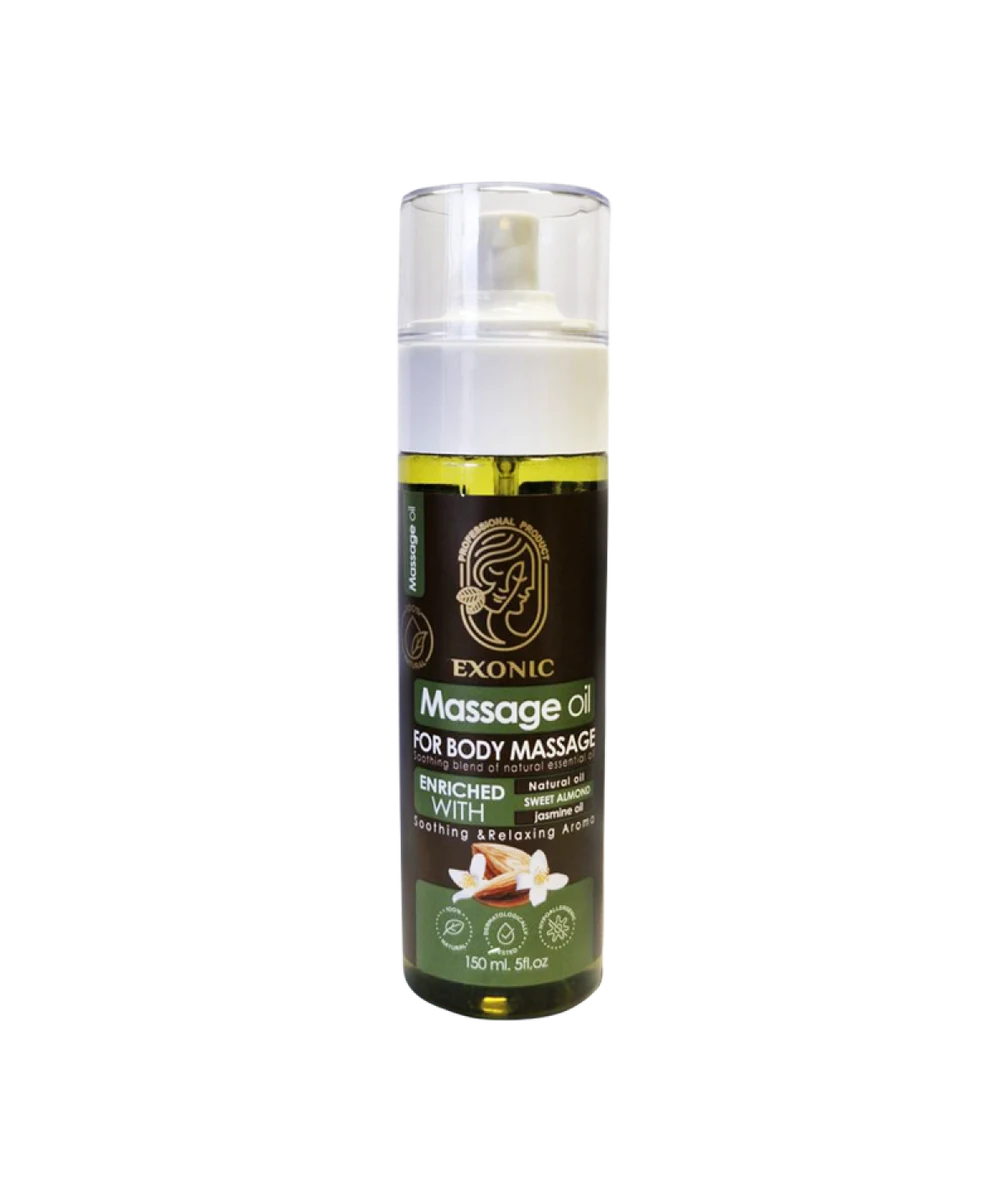 روغن ماساژ بدن اکسونیک حاوی روغن بادام شیرین و روغن یاس